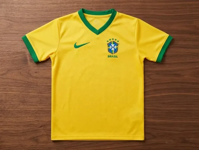 CAMISA BRASIL INFANTIL 2/4/6 anos