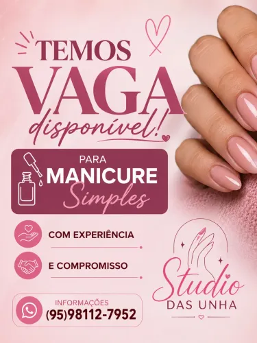 Vaga para manicure simples