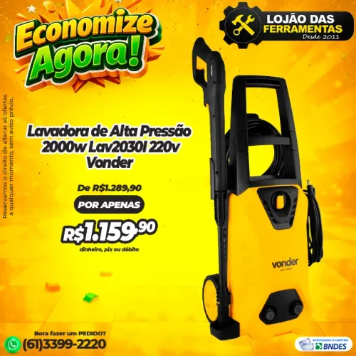 Lavadora de Alta Pressão 2000w Lav2030I 220v Vonder