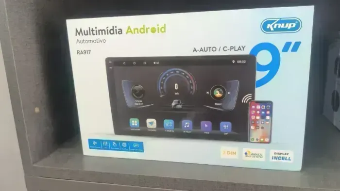 Multimídia 9 polegadas Android 14 64gb lacradas , //