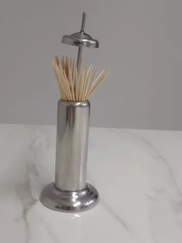 Paliteiro de mesa em aço escovado