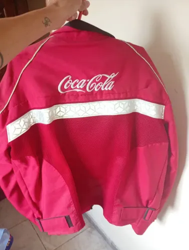 Jaqueta de motoqueiro coca-cola 