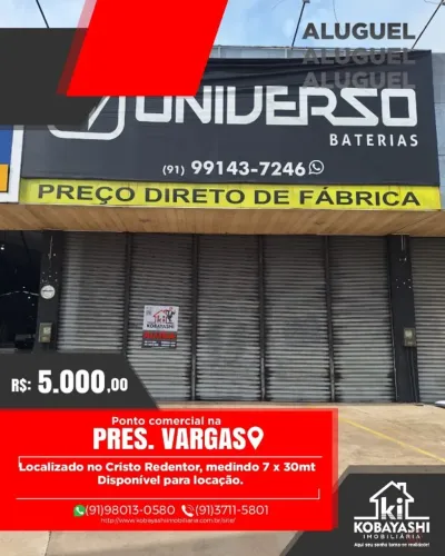 Ponto Comercial no Cristo - Castanhal