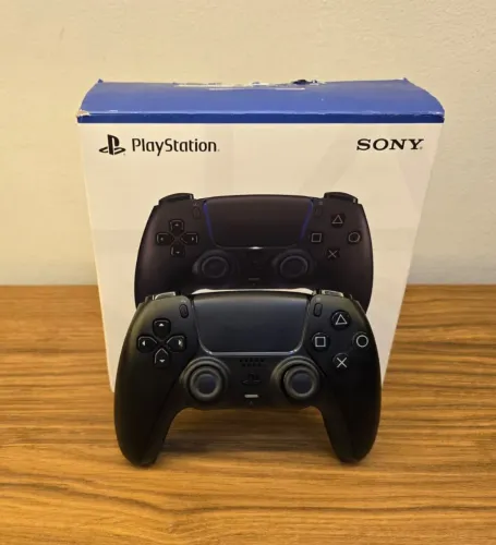 CONTROLE PS5 PRETO NA CAIXA