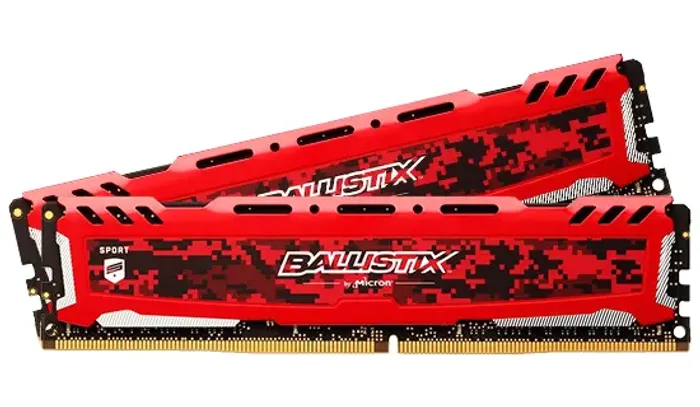 Memória Desktop DDR4 Crucial Ballistix Red 2 x 8GB 3000MHz BLS8G4D30AESEK\