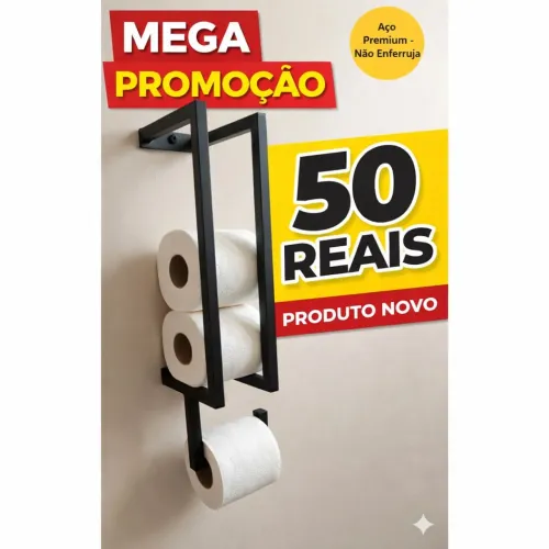 Porta papel higiênico estilo industrial