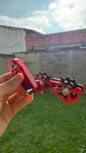 Kit relação Single - coroa bcd 96 34d - esticador tankee - cog 16d - corrente no tamanho