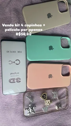 Kit capinhas + película de vidro