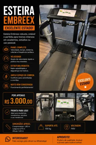 Vendo esteira Embreex