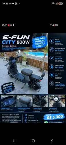 Scooter elétrica city 