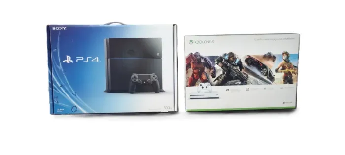 Playstation 4 Fat 500GB + Xbox One S 1TB com Controles e Caixas Originais