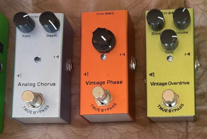 Kit de mini pedais de efeito para guitarra