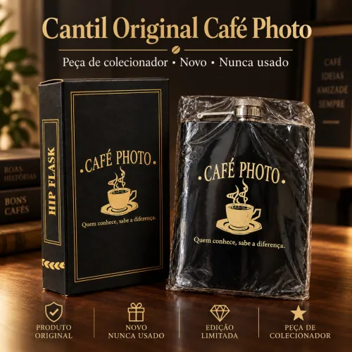 Cantil Original Café Photo - Novo, Lacrado e Raro | Item de Colecionador