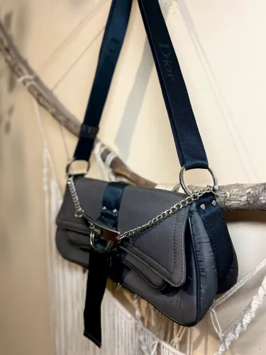 bolsa christian dior hardcore cáqui/preto