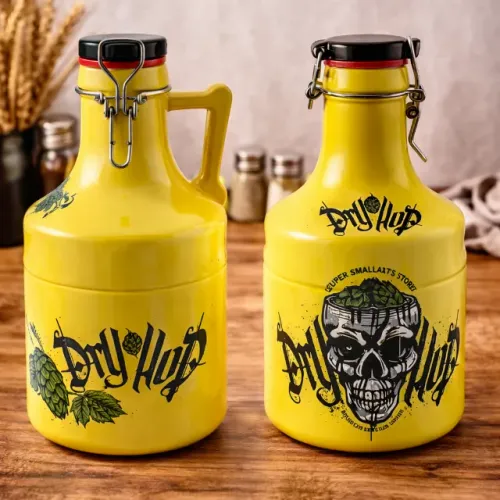 Growler em Cerâmica Steel Dry Hope 2L Ceraflame Gifts - Amarelo