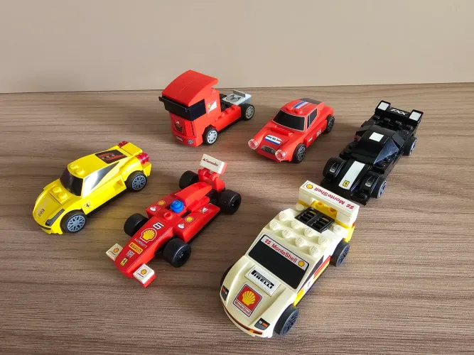Coleção completa mini carros Lego - Posto Shell - raro e exclusivo