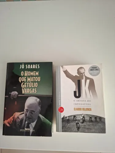 2 livros - JK e O Homem que matou Getúlio Vargas