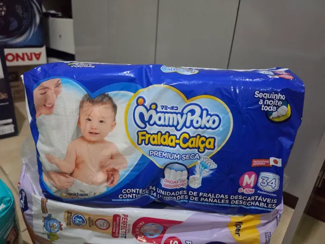 Fralda tamanho M