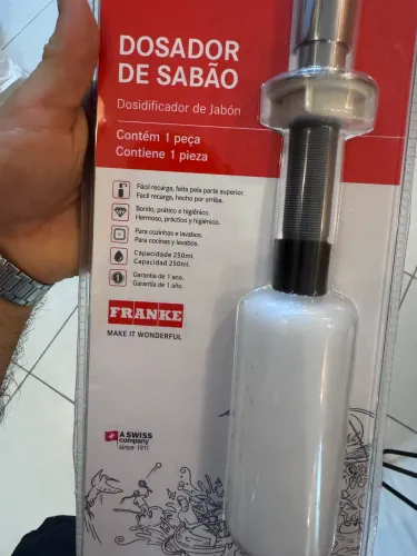 Dosador de Sabão Franke 250ml Inox - Novo e Lacrado