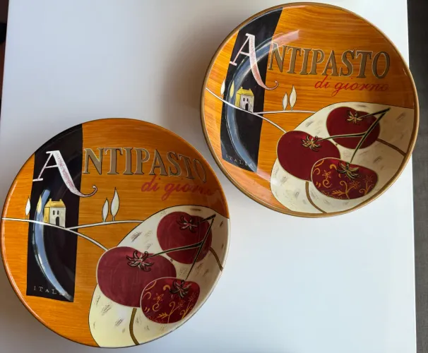 Kit 2 Travessas Grandes Decorativas- 32 cm - Estilo Italiano