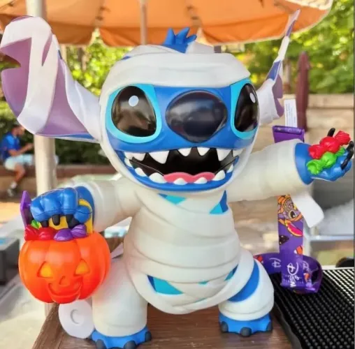 balde de pipoca Stitch Halloween Disney Parks