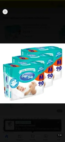 3 pacotes de Fralda M