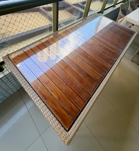 Mesa La Casa de Madeira para Varanda / Área Gourmet