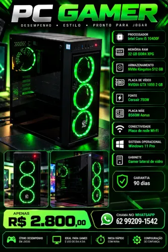 Computador Gamer I5 + 32 GB DE RAM