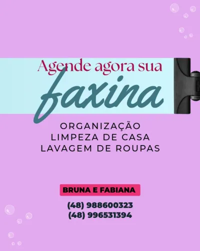Ofereço serviços de faxina