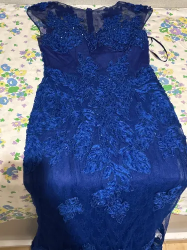 VESTIDO DE FESTA M AZUL