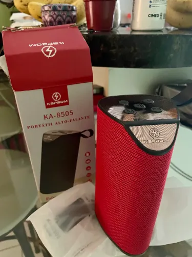 Mini caixa de som Bluetooth vermelha nova