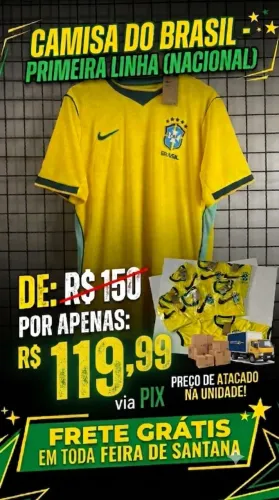 Camisa do Brasil primeira linha 1.1 (nacional)