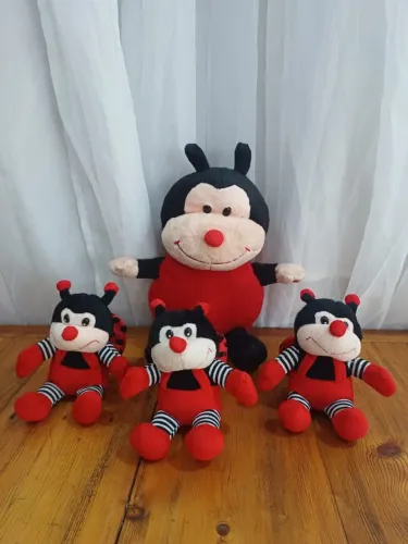 Kit Pelúcia Joaninha Infantil Macia