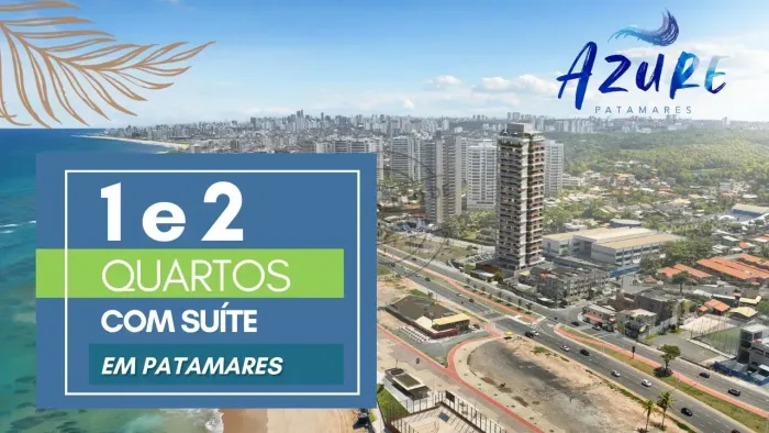Apartamento 1 e 2/4 com suite e Vista Mar - Patamares