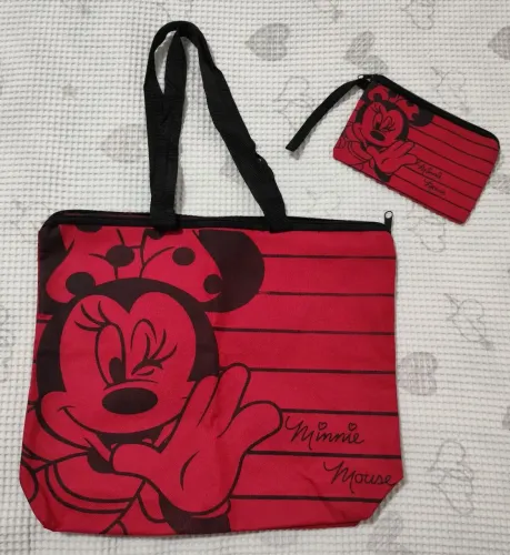 Bolsa + Carteira Minnie Mouse