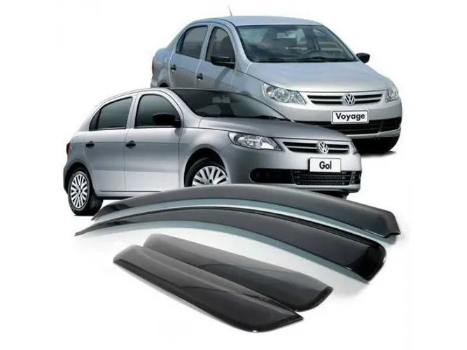 Calha Chuva Defletor Volkswagen Gol G5 G6 G7 4p 2009 à 2019