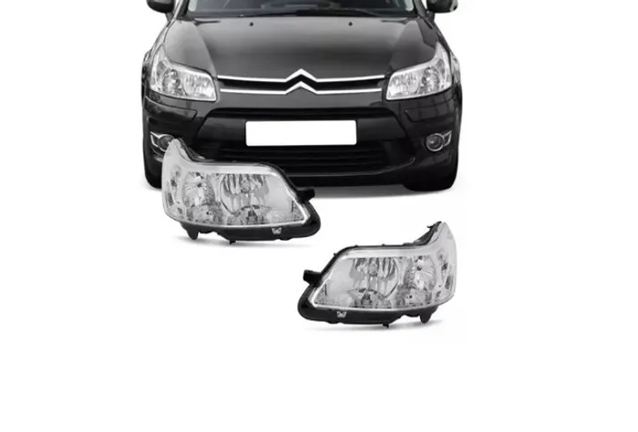 Par Farol Cromado Citroen C4 Pallas 2007 2008 2009 2010 2011