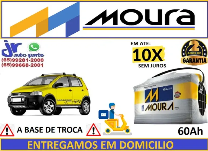 Bateria Moura 60ah Crossfox 2005-2014 12v  