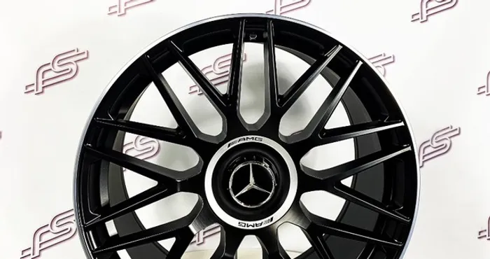 Rodas Mercedes Amg GlS63 Cubo Rapido Preto Diamanatado Fosco 5x112 - 20x8,5 e 20x9