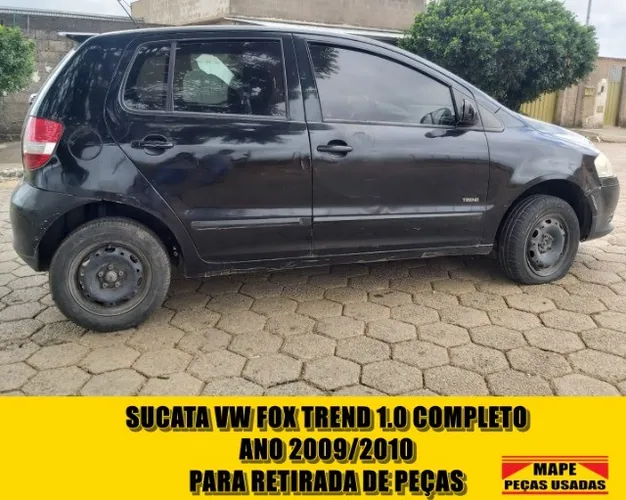 Sucata disponível  VW Fox Trend 1.0 Completo Ano 2009/2010 Para retirada de peças