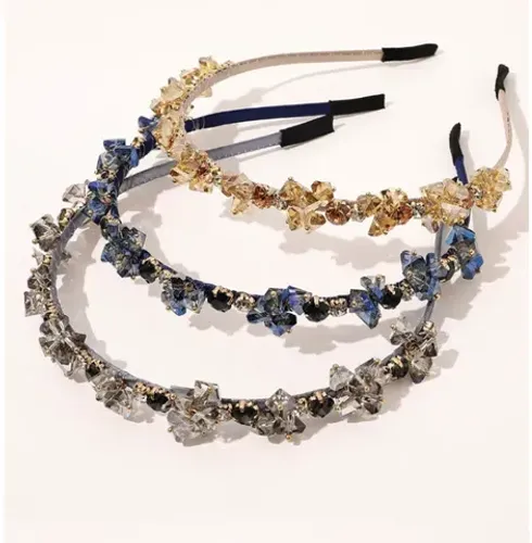 Tiara Pedras Pedraria Luxo Elegante Enfeite de Cabelo Maravilhosa Festa Casamento Noiva De