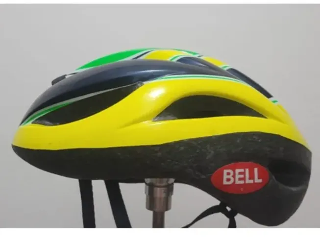 Capacete Bell Senna anos 90, Vintage Raridade.