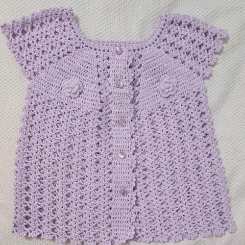 Vestido bebê lilás praia