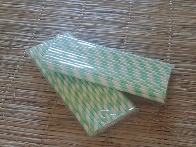 Canudos de papel biodegradável