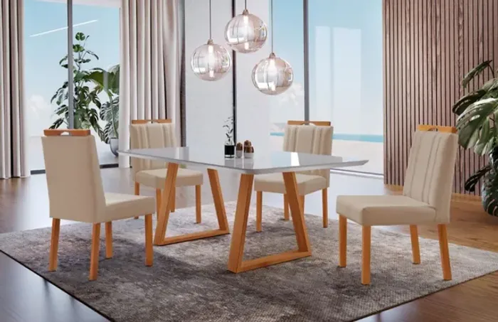 Sala de Jantar 6 Cadeiras Lorena t75