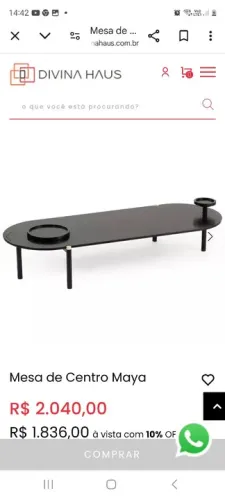 Mesa de Centro  Dunelli 1.20x60