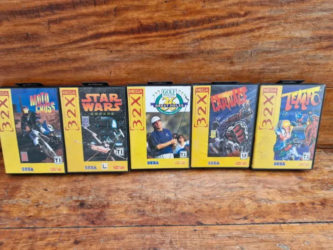 Lote de cartuchos originais completos 32x