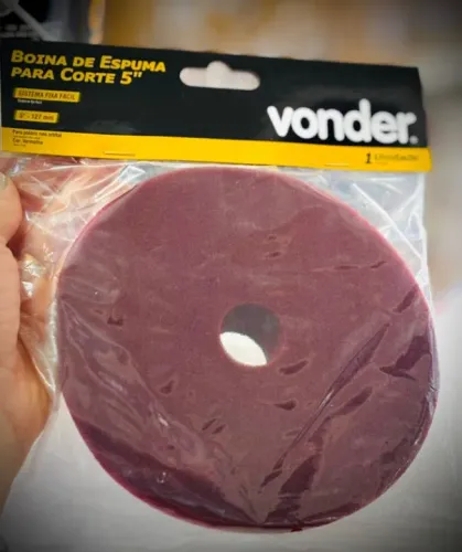 Boina de espuma para corte 5" Vonder