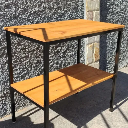 PROMO 100x100x60 Mesa 2 Andares | Pratilheira Industrial Estante balcão