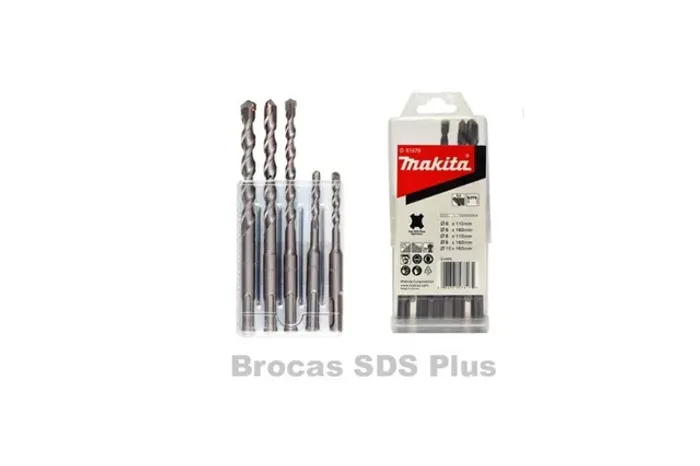 Kit Brocas SDS Plus Widea Para Concreto Makita 05pcs 